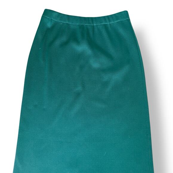 Vintage Dalton Knit Maxi Skirt Southwestern Aztec Print Green & Magenta Sz Med - Picture 4 of 8